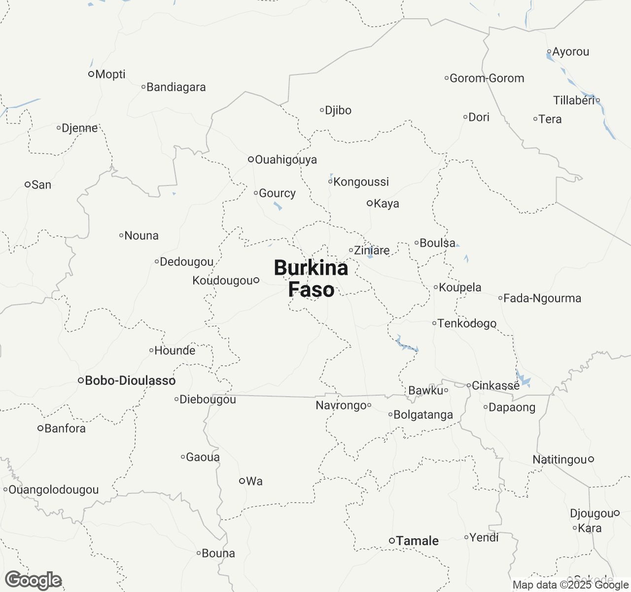 Map of Burkina Faso